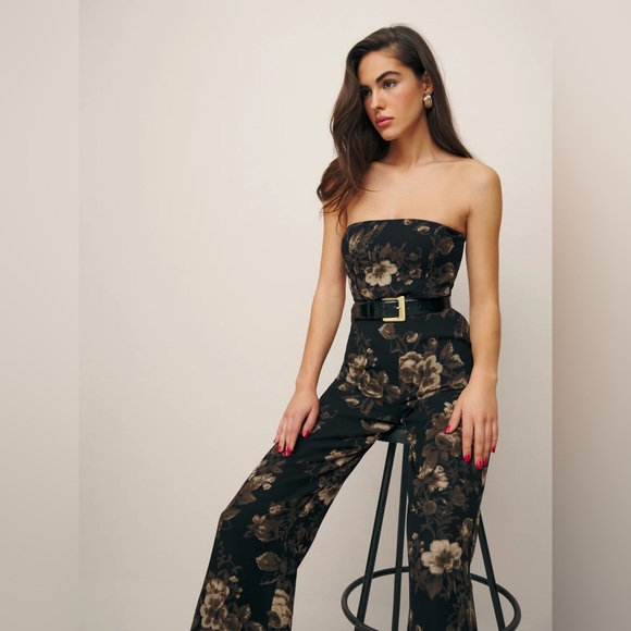 Reformation Angelica jumpsuit in grand dame - Picture 1 of 11